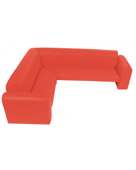 Canapea de colț “Exclusive“-roșu