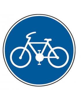 Vestă cu semn rutier - pistă pentru bicicliști