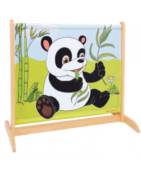 Paravan micuț cu animale-Panda / Rinocer