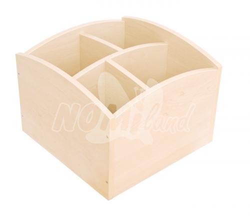 Bibliotecă cu compartimente